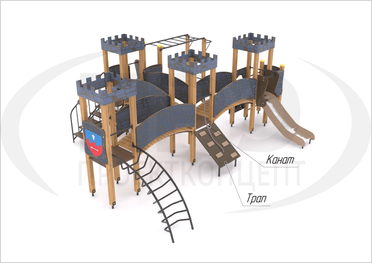 ИК-5.009-1 Игровой комплекс Крепость — изображение 1