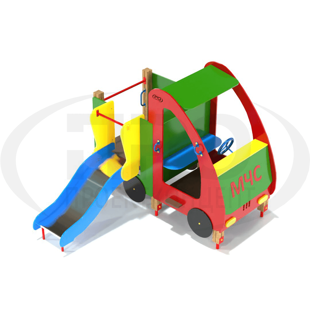 ИК-5.021-1 Игровой комплекс Машинка с горкой — изображение 1