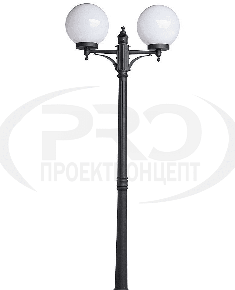 bt_012-1 Фонарный столб на 2 фонаря — изображение 1