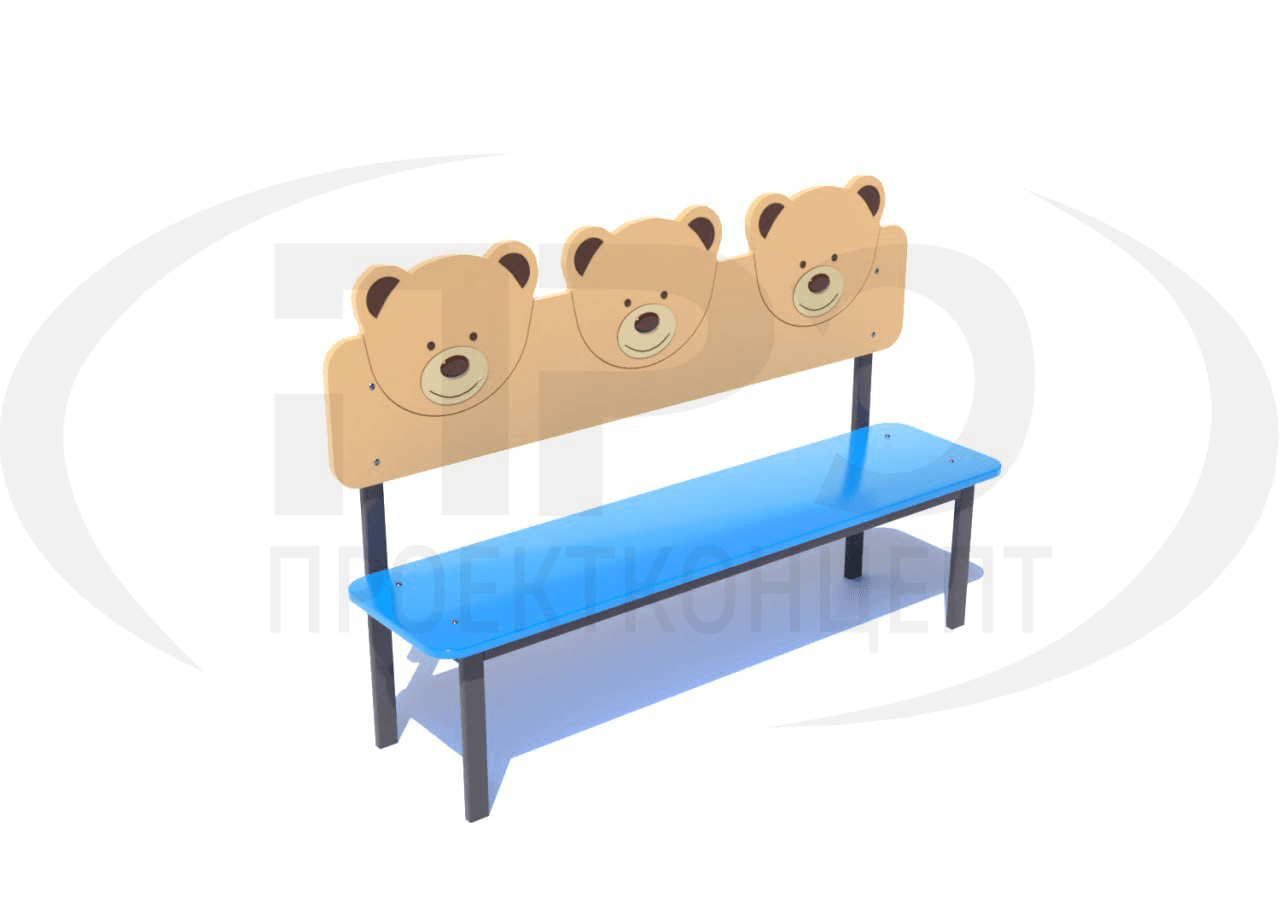 СК-070-1 Скамейка Три Медведя — изображение 1